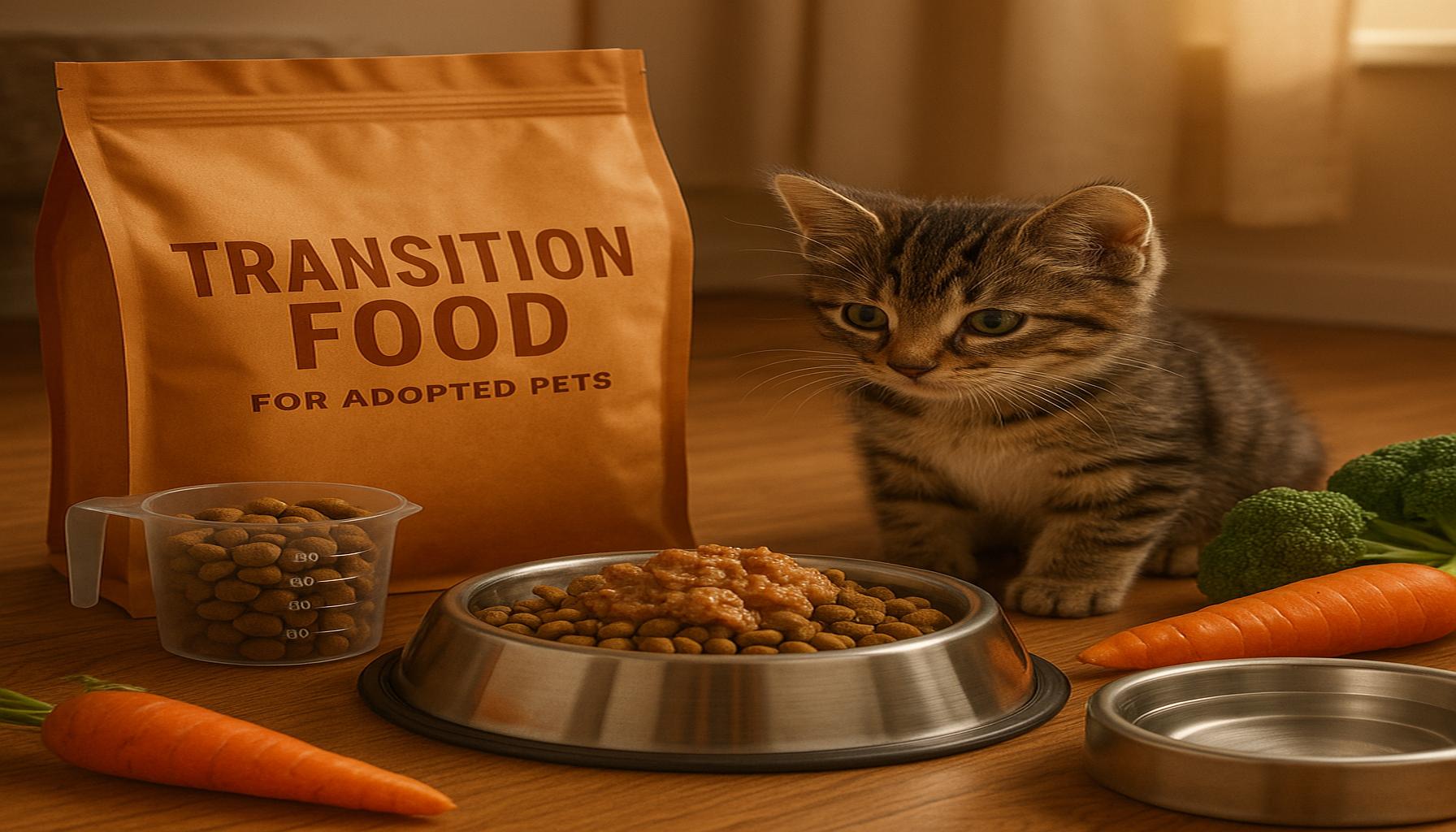 How to Transition Food for a Newly Adopted Pet