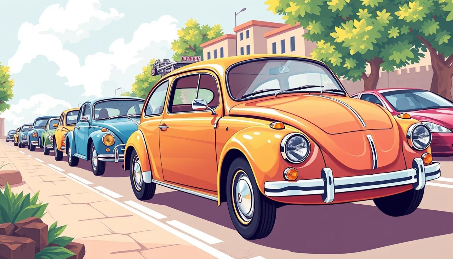 A Evolução dos Modelos Populares: Do Fusca ao Carro Híbrido